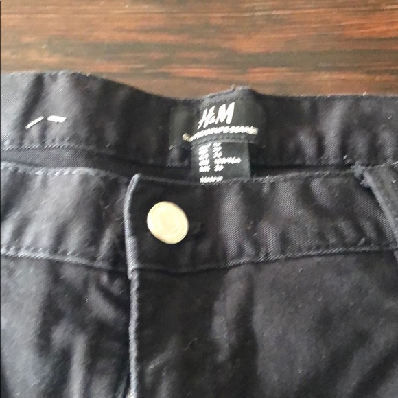 H&M Slim Fit Twill Black Pants W36 - Picture 4 of 6